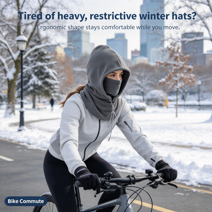 🔥LAST DAY PROMOTION - 50% OFF❄️ 3-Piece Integrated Flannel Warm Face Mask & Hat