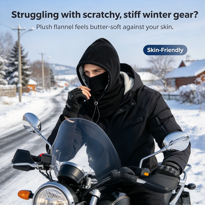 🔥LAST DAY PROMOTION - 50% OFF❄️ 3-Piece Integrated Flannel Warm Face Mask & Hat