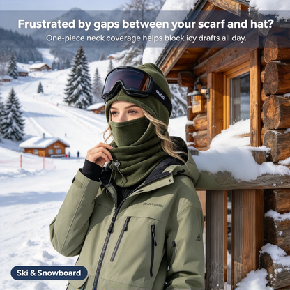 🔥LAST DAY PROMOTION - 50% OFF❄️ 3-Piece Integrated Flannel Warm Face Mask & Hat