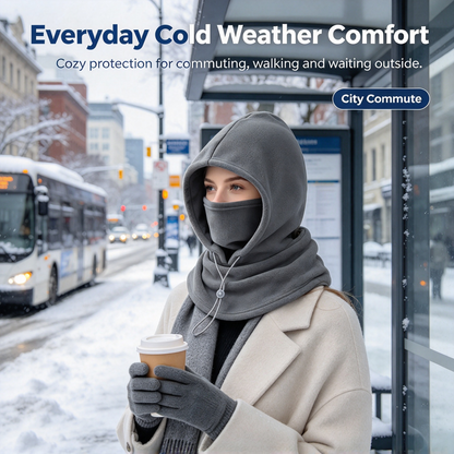 🔥LAST DAY PROMOTION - 50% OFF❄️ 3-Piece Integrated Flannel Warm Face Mask & Hat