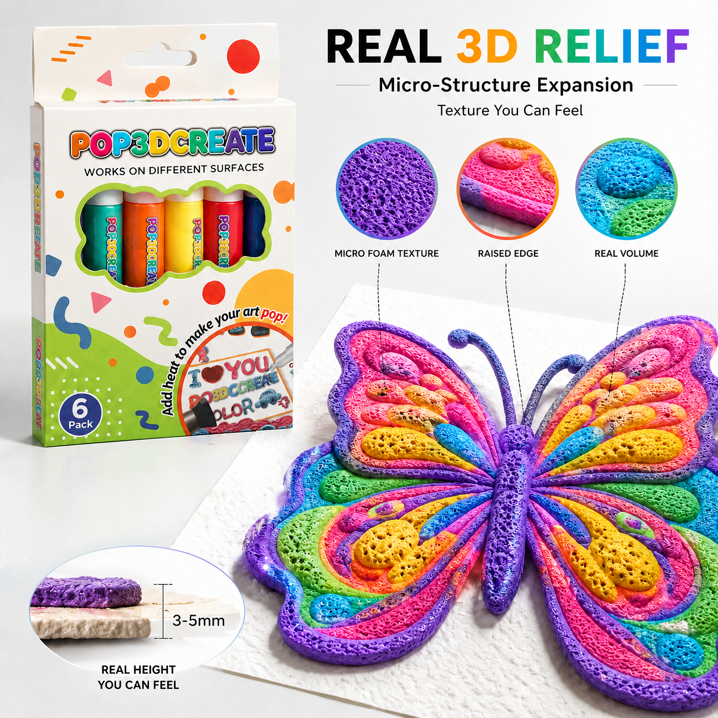 Save 50% by ordering today丨Ave79® 3D Relief Art Pen – Turn Flat Drawings Into Touchable 3D Art🪄